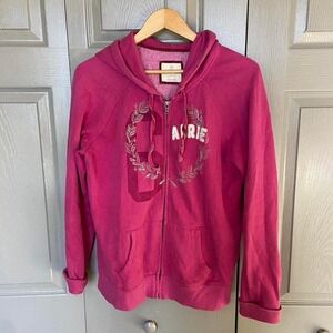 Aeropostale hoodie aerie size xl pink zip up hoodie